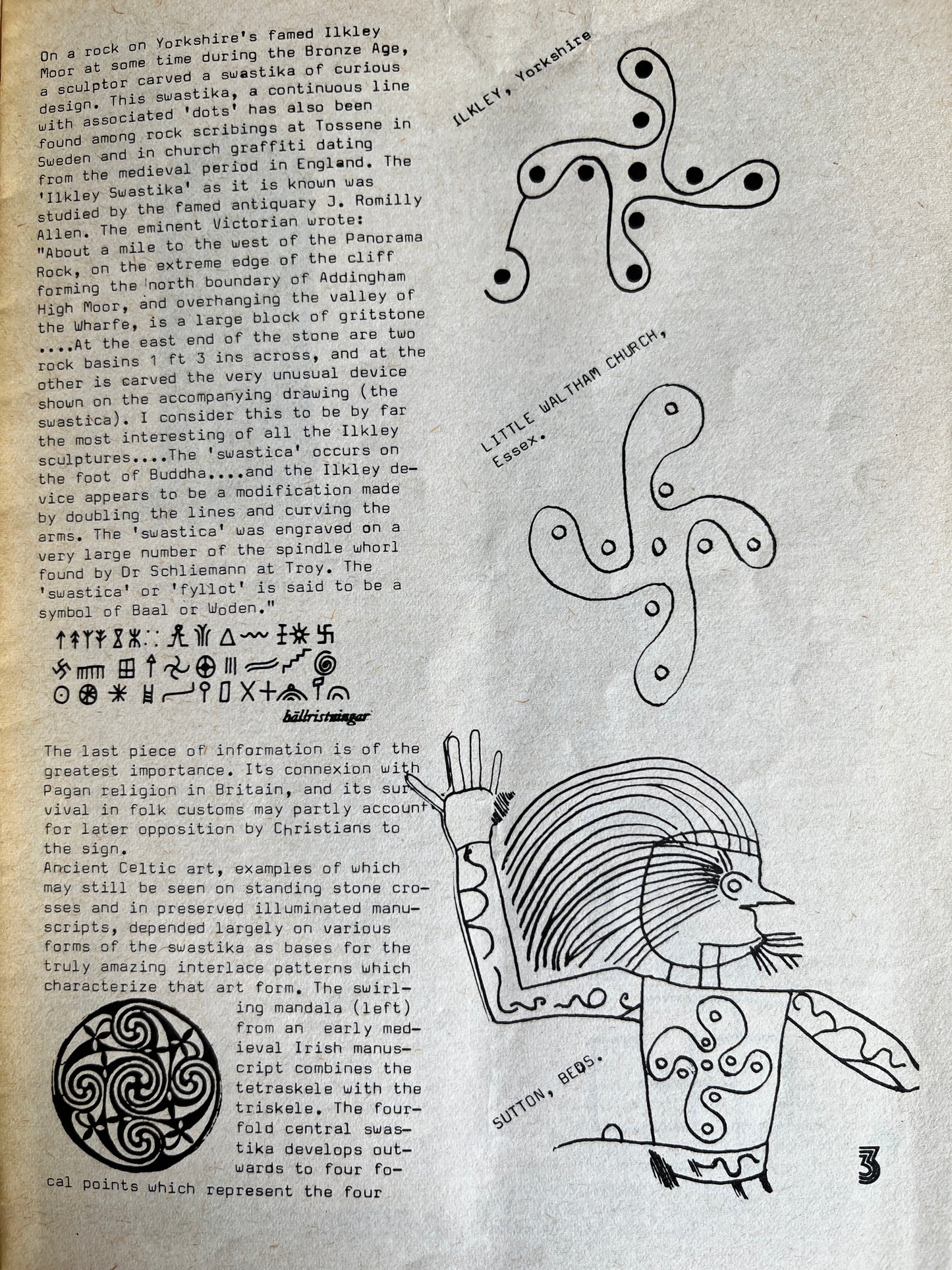 The Swastika - Nigel Pennick, Fenris-Wolf (RARE ZINE)