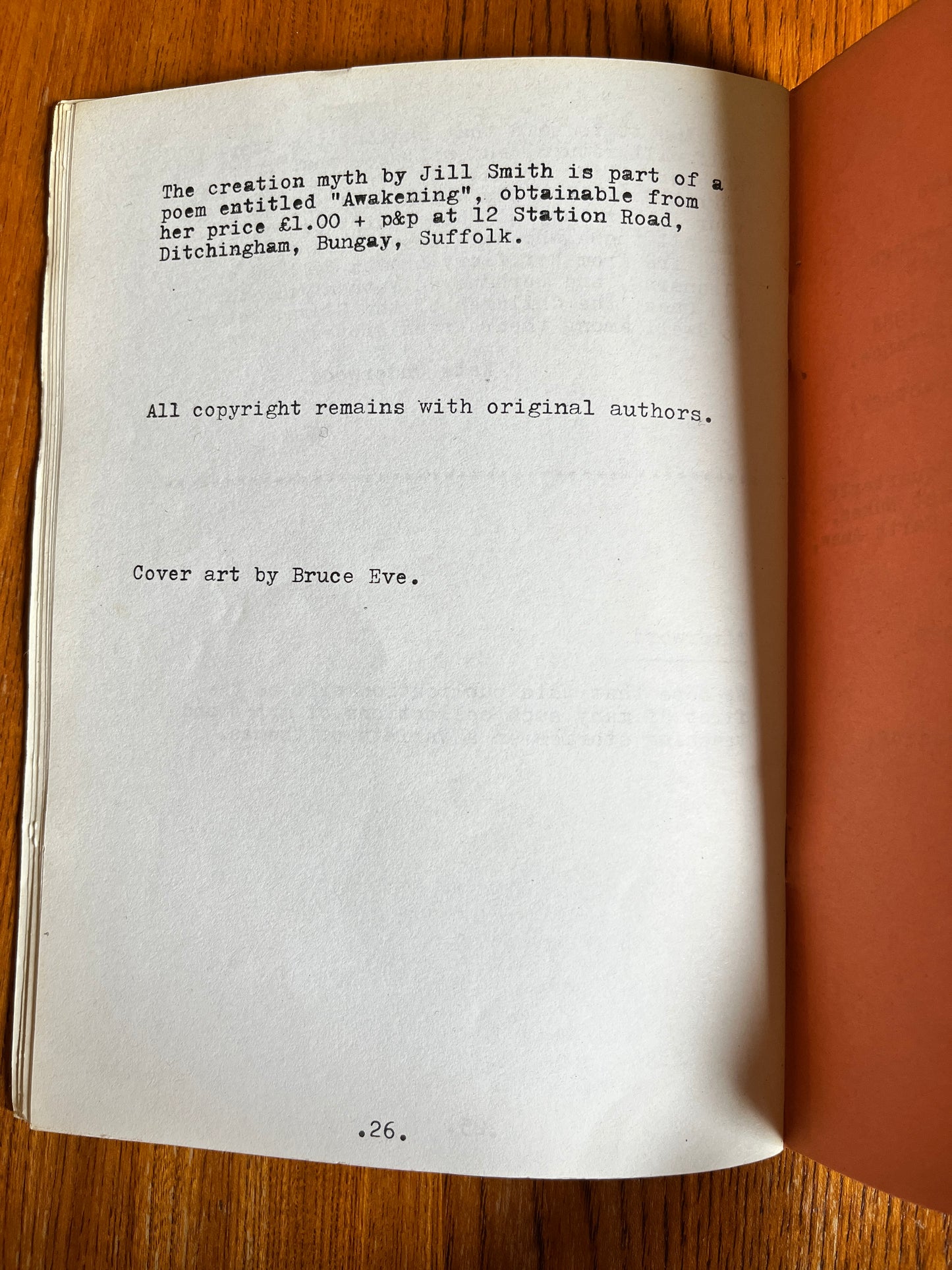 Remembering: Myths of Creation - Pipes of P.A.N. (RARE ZINE)