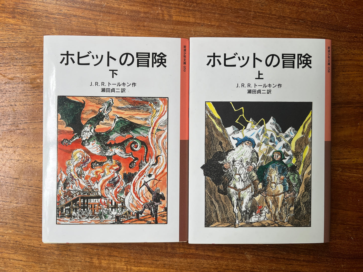 The Hobbit (Japanese Paperback Edition, 2 books)