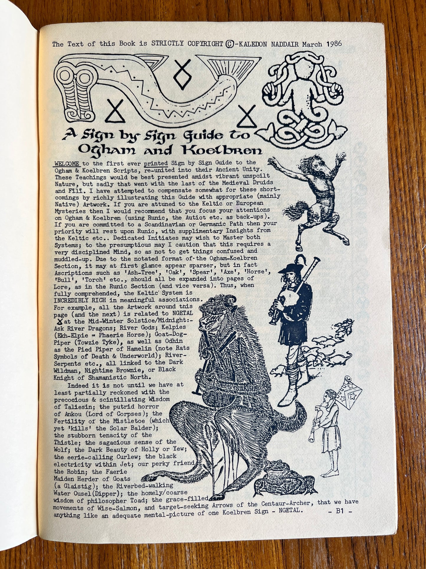 Ogham, Koelbren and Runic: Shamanistic Divination Scripts of Britain and Europe - Kaledon Naddair (Vol 1 & 2)
