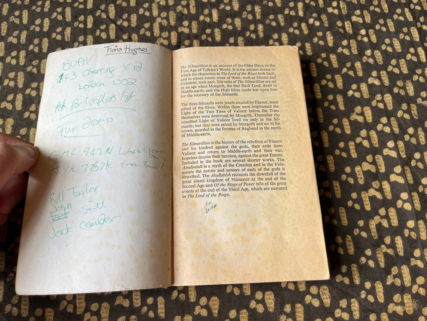 The Silmarillion - J. R. R. Tolkien [First Unwin Paperback 1979] - worn copy