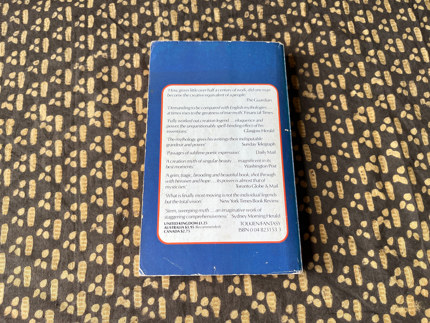 The Silmarillion - J. R. R. Tolkien [First Unwin Paperback 1979] - worn copy