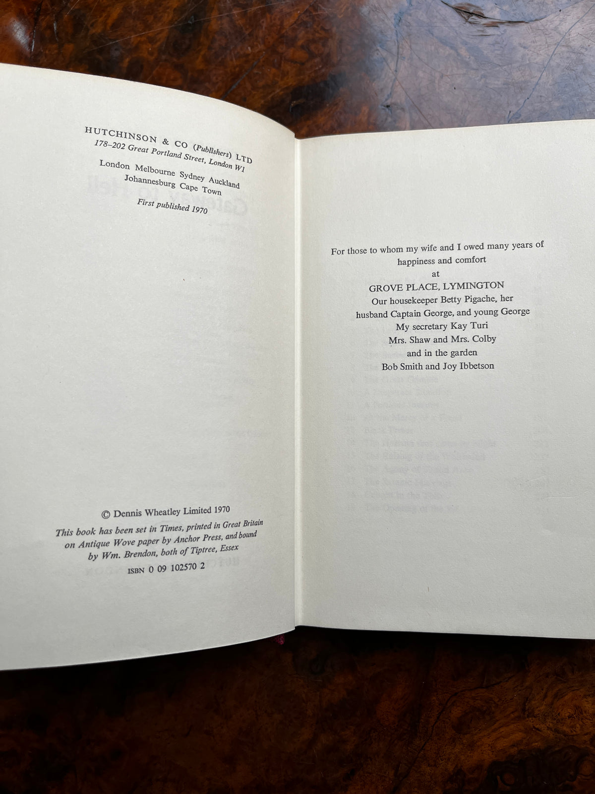 Gateway to Hell - Dennis Wheatley (First Edition)