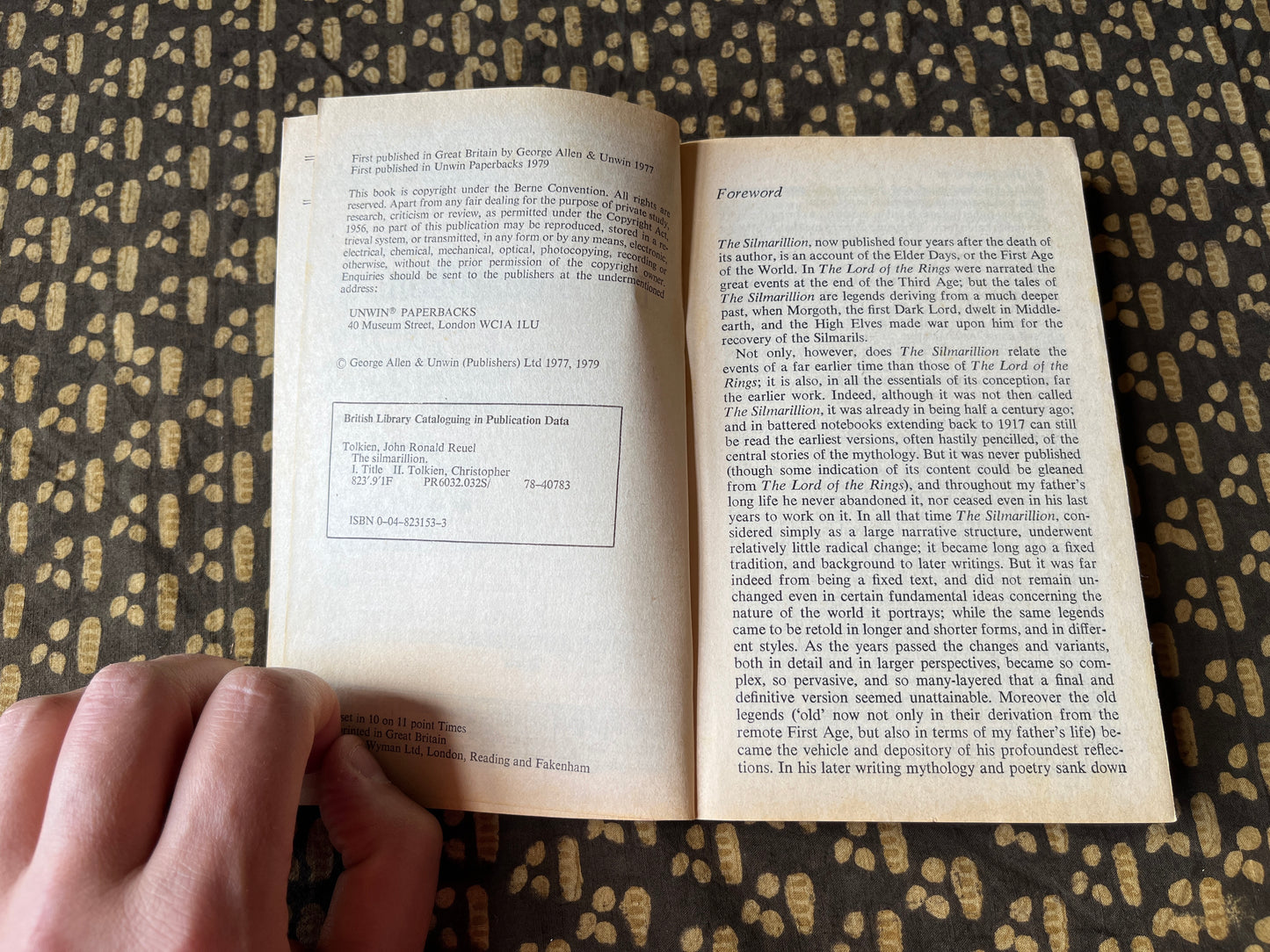 The Silmarillion - J. R. R. Tolkien [First Unwin Paperback 1979]