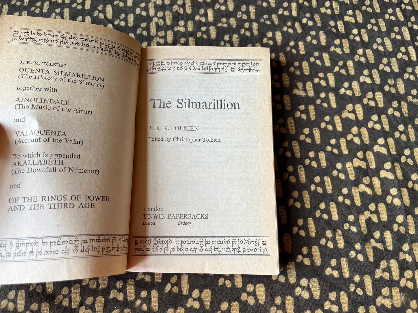 The Silmarillion - J. R. R. Tolkien [First Unwin Paperback 1979]