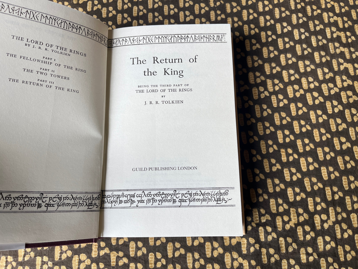 The Return of the King – J. R. R. Tolkien [1987 Hardbcak BCA Edition]