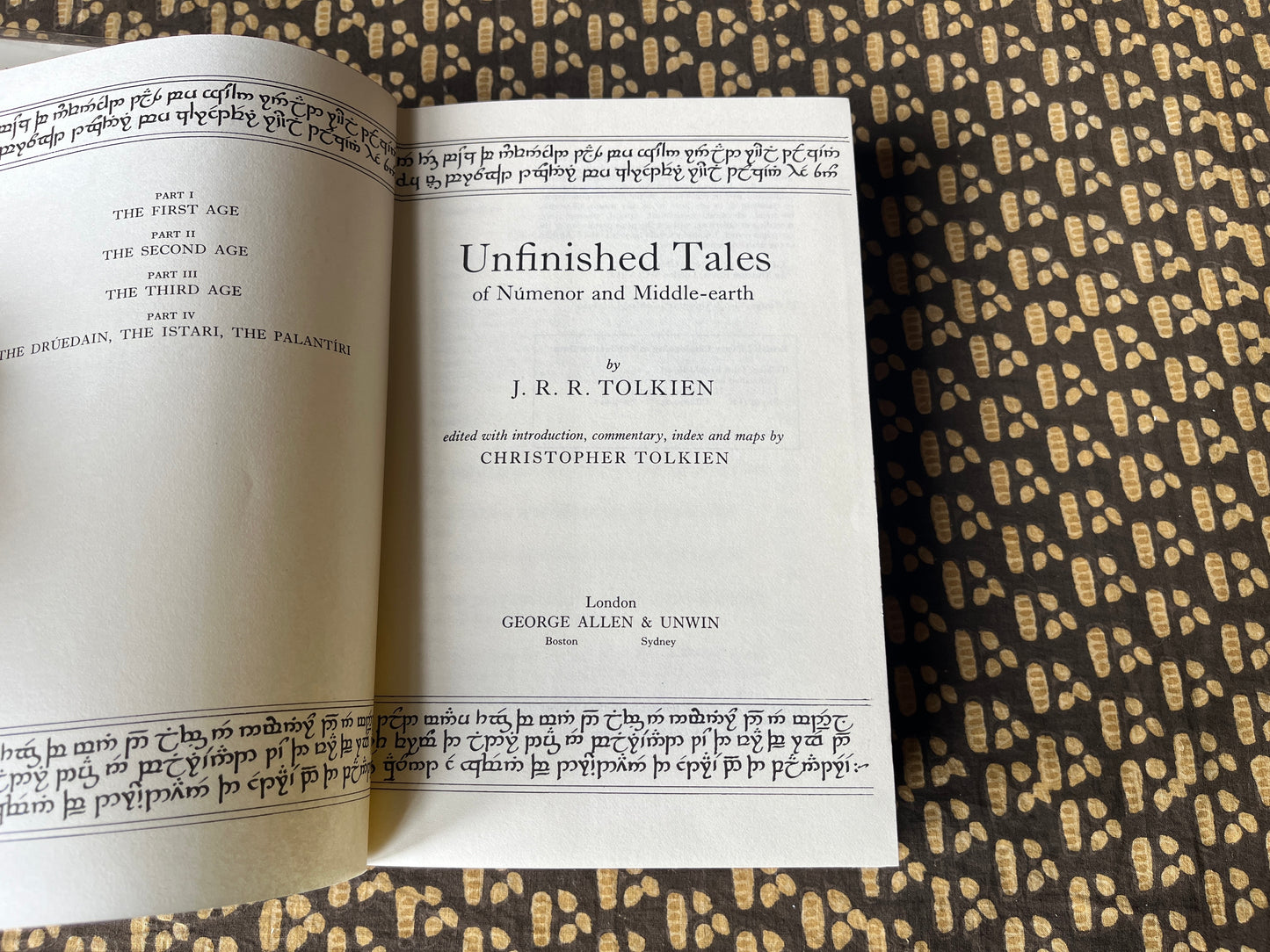 Unfinished Tales – J. R. R. Tolkien [First Edition 1980]