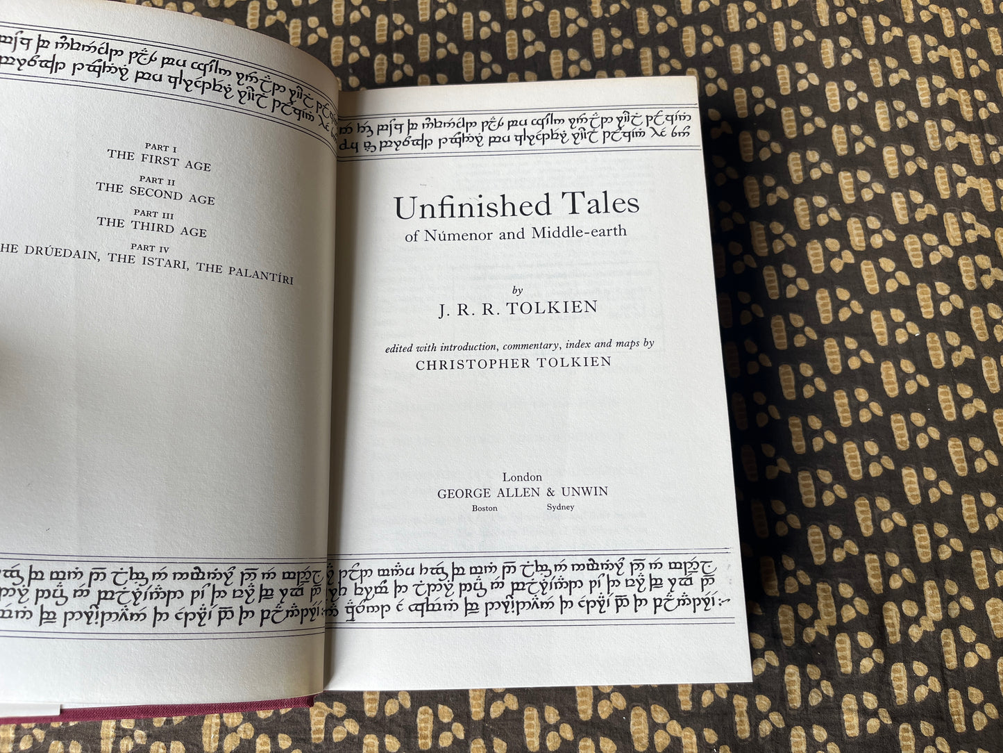 Unfinished Tales – J. R. R. Tolkien [First Edition 1980]