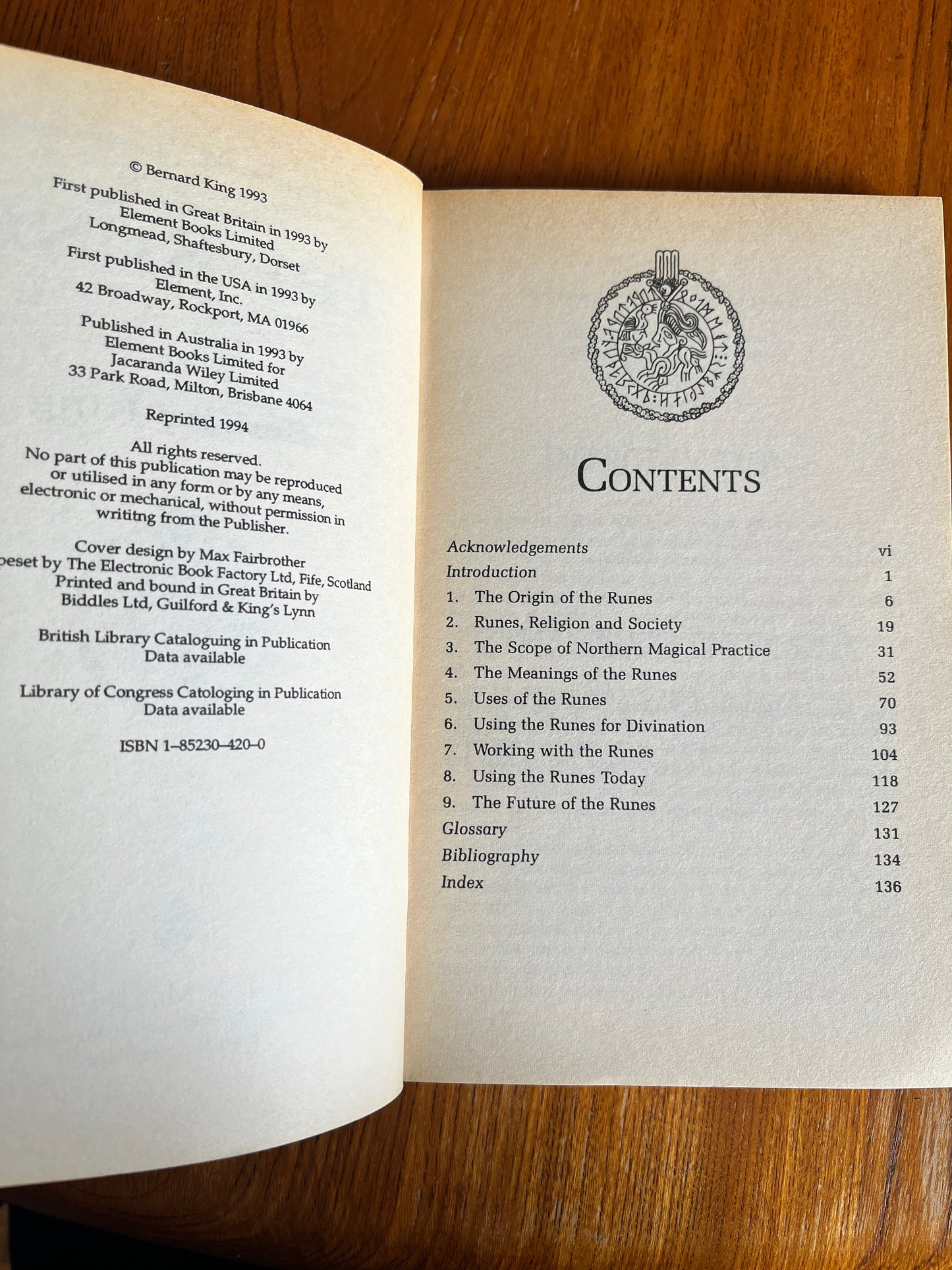 The Elements of The Runes - Bernard King