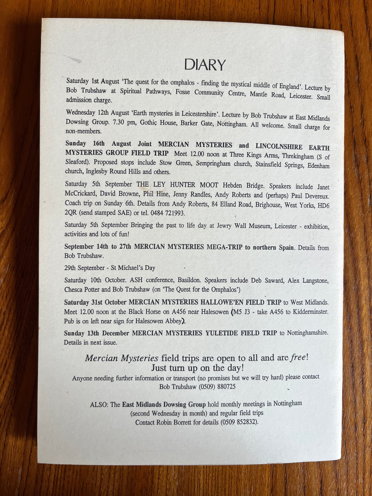 Mercian Mysteries - Various (RARE Zine, 1992)