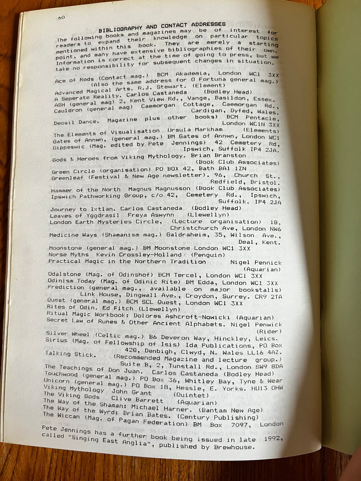 Pathworking - Pete Jennings and Pete Sawyer (RARE Zine, 1992)