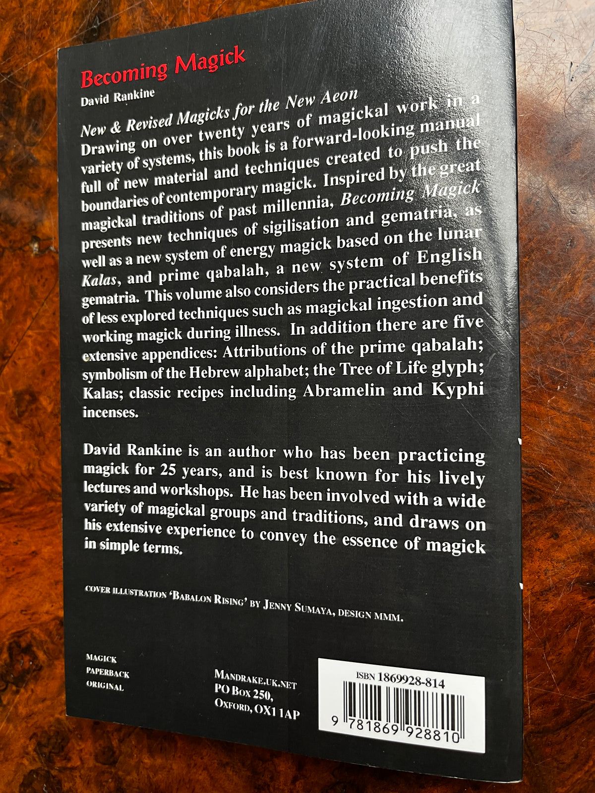 Becoming Magick - David Rankine (First Edition)