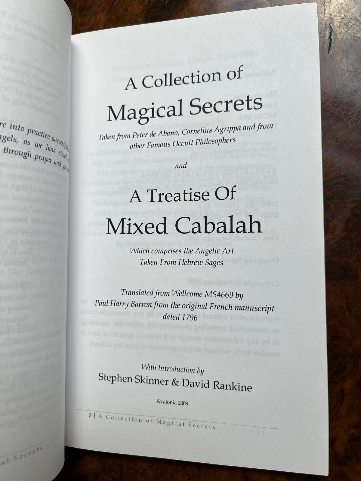 A Collection of Magical Secrets: A Treatise of Mixed Cabalah - Stephen Skinner & David Rankine (First Edition)