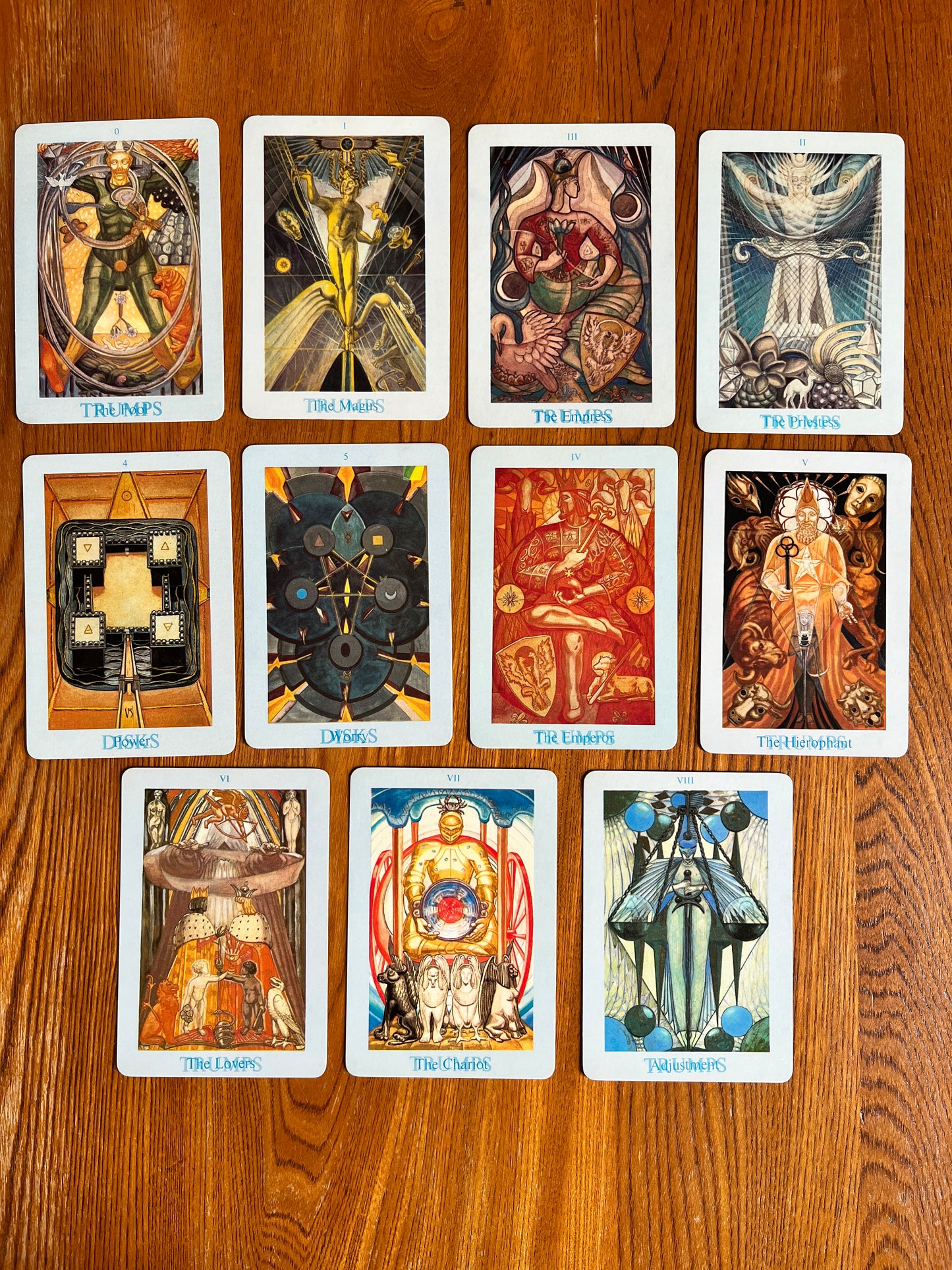 Thoth Tarot Cards - Aleister Crowley & Frieda Harris (First Samuel Weiser Edition 1969 - "Version B")