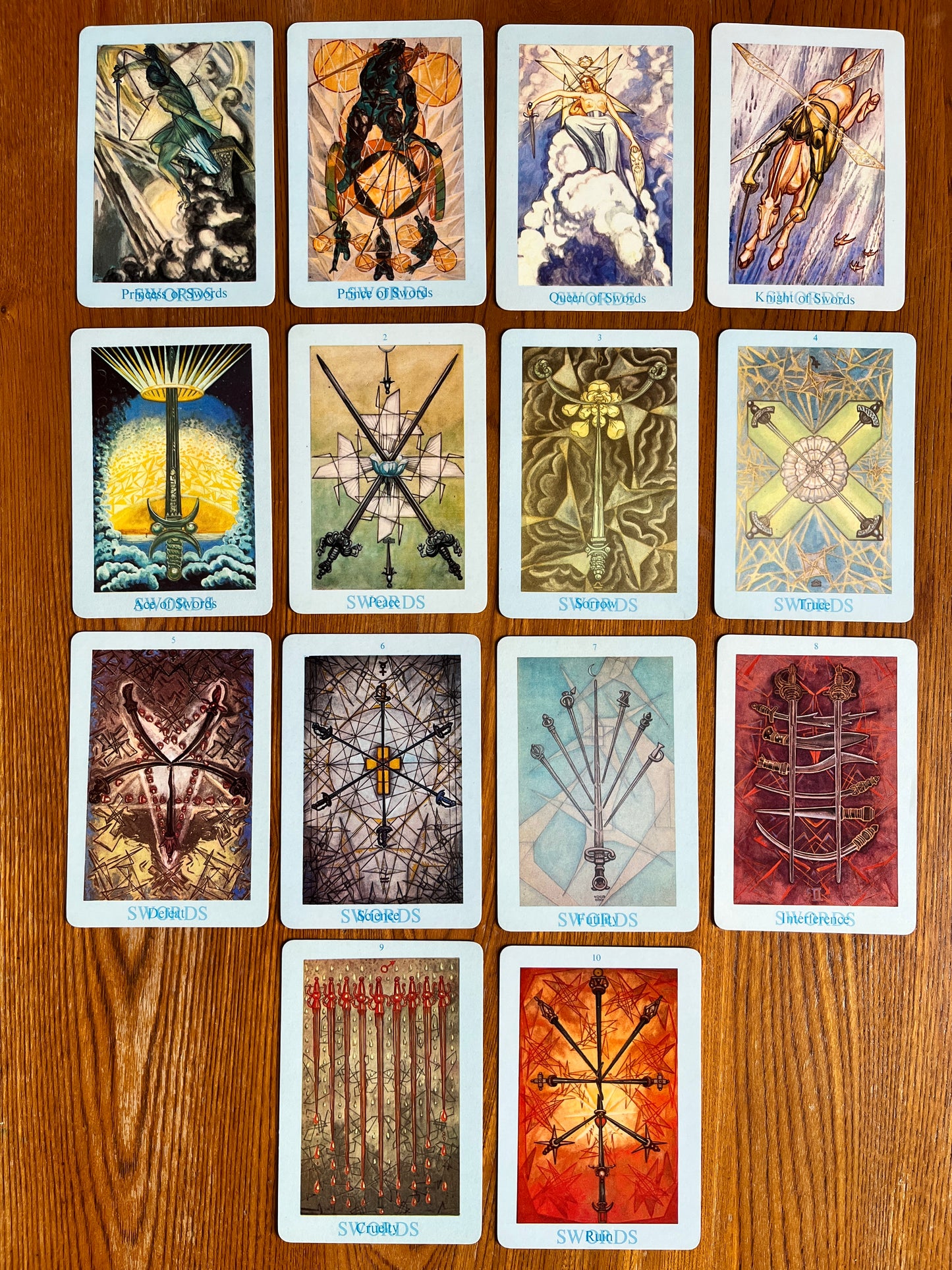 Thoth Tarot Cards - Aleister Crowley & Frieda Harris (First Samuel Weiser Edition 1969 - "Version B")