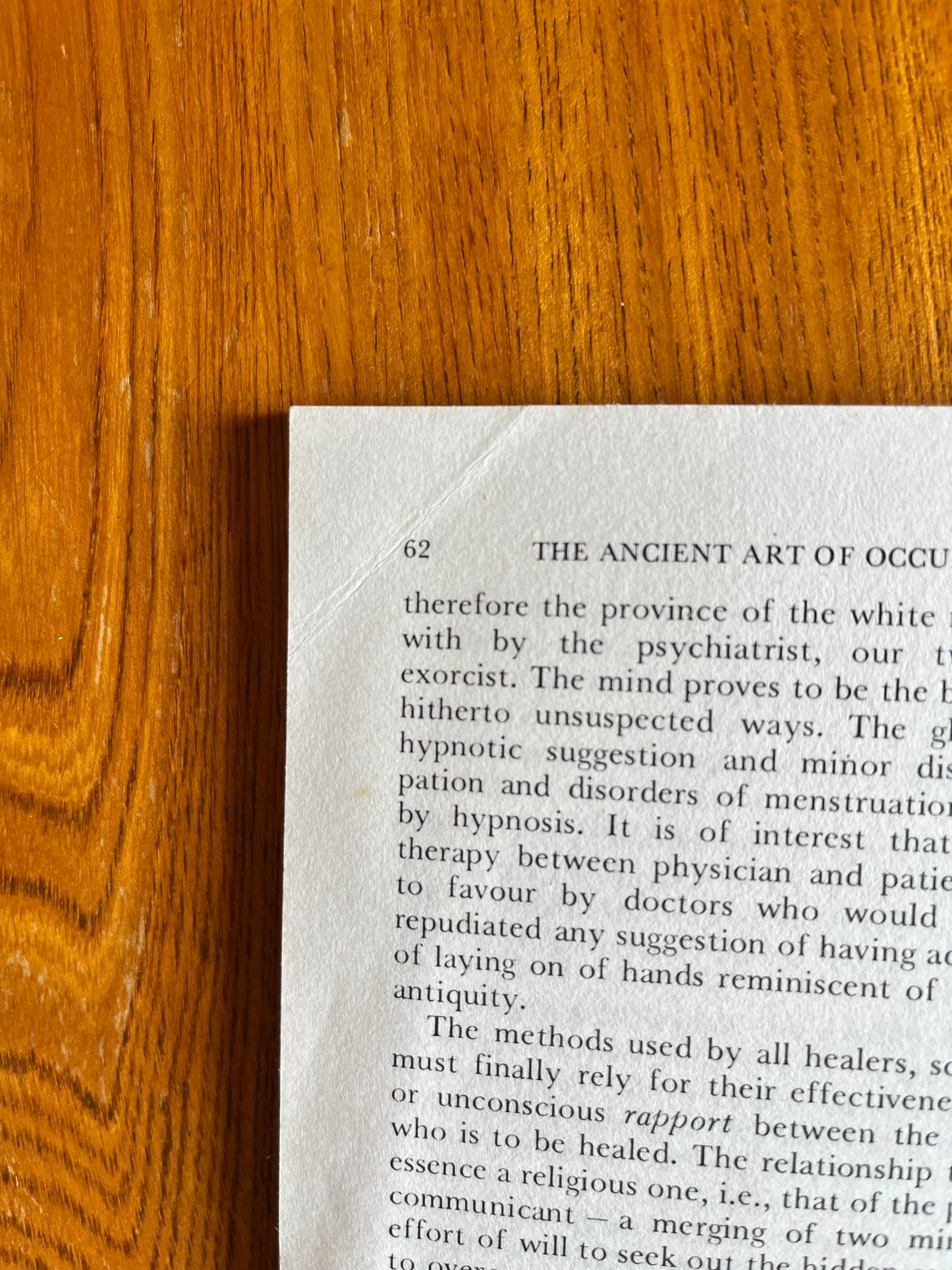 The Ancient Art of Occult Healing - Eric Maple (Path to Inner Power First Edition)