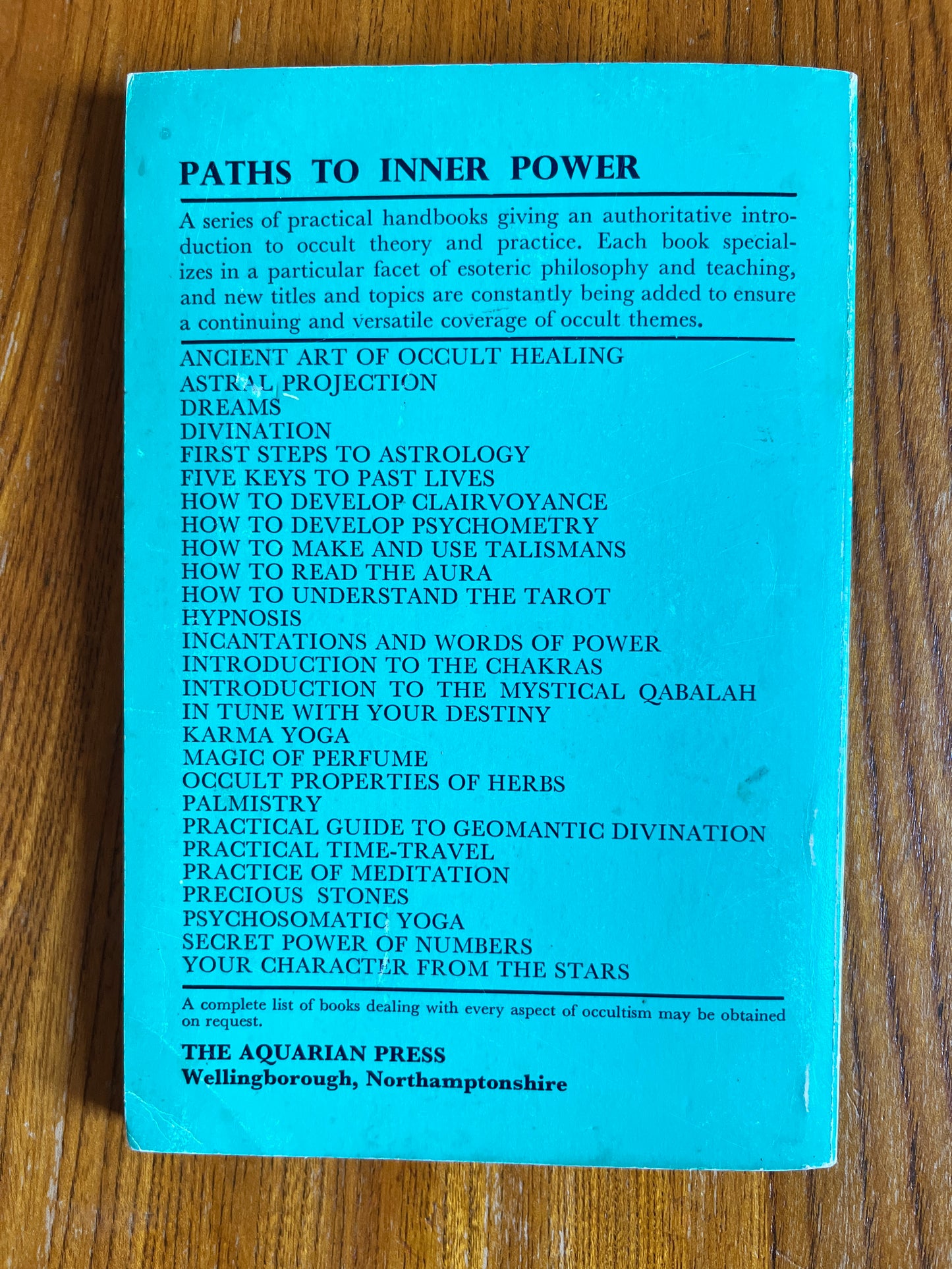 The Ancient Art of Occult Healing - Eric Maple (Path to Inner Power First Edition)