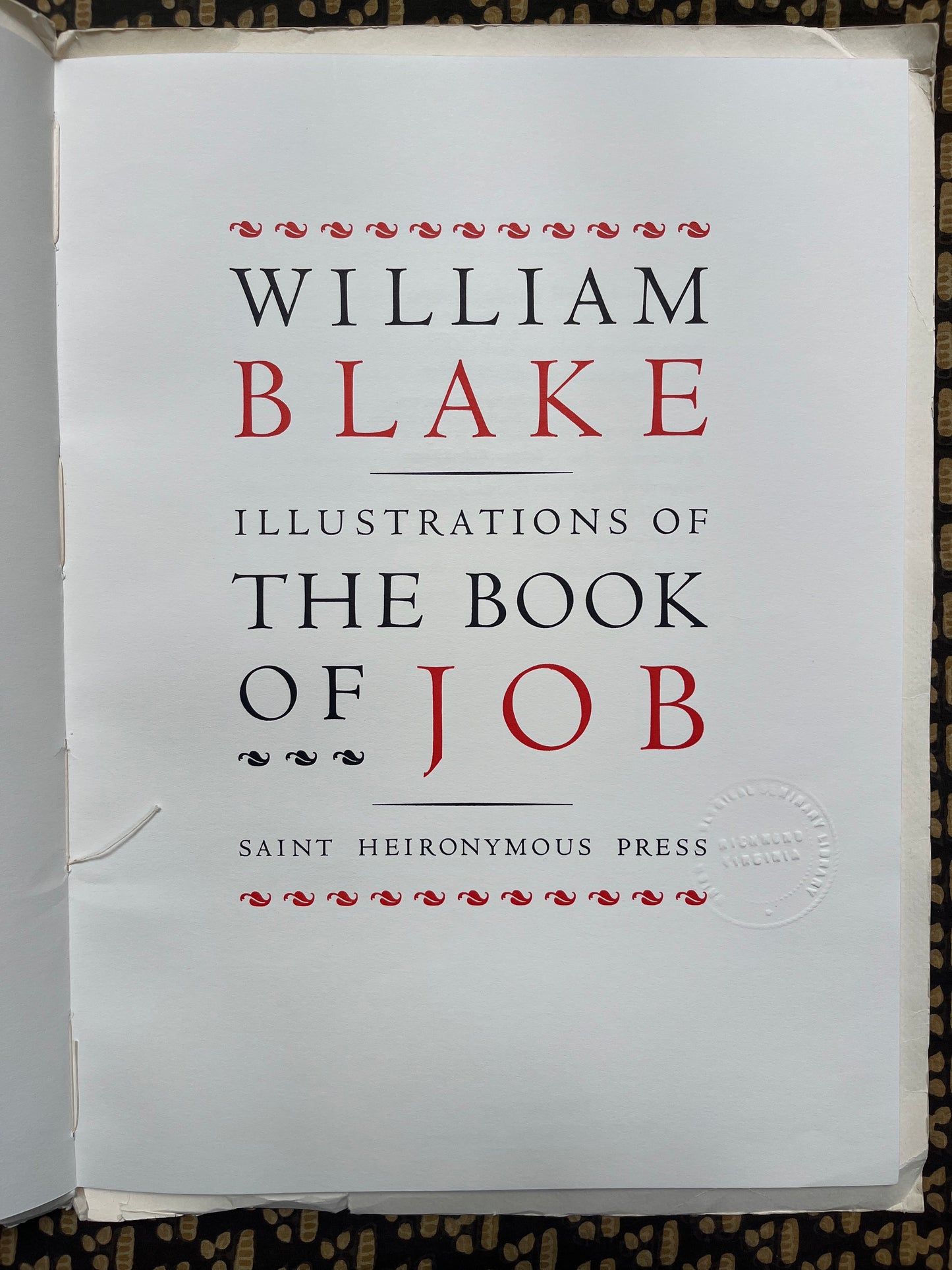 Book of Job - William Blake (First ed. thus, limited edition of 500)