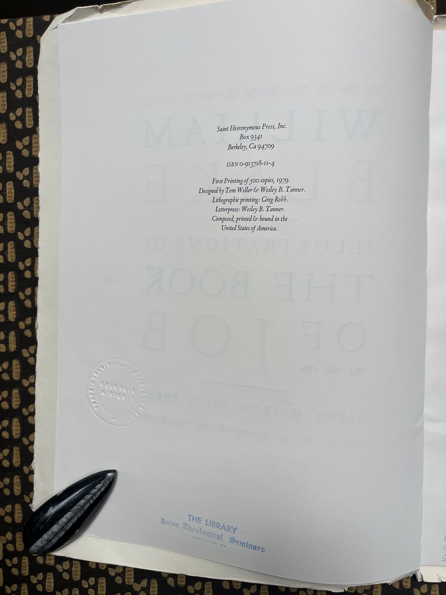 Book of Job - William Blake (First ed. thus, limited edition of 500)