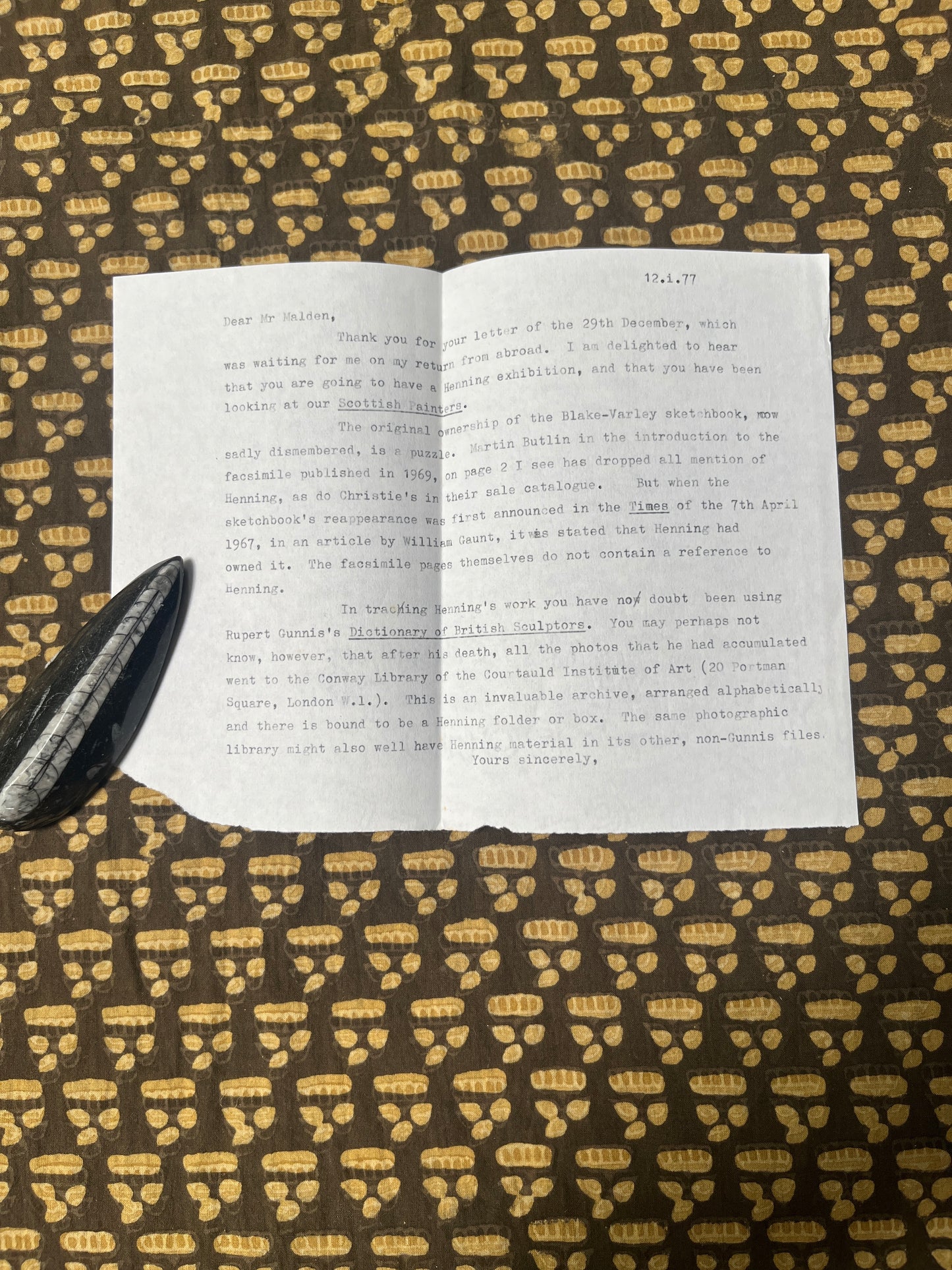 The Blake Varley Sketchbook - William Blake (First Ed. thus, slipcase, 1969 Trianon Press fascimile, with letters)
