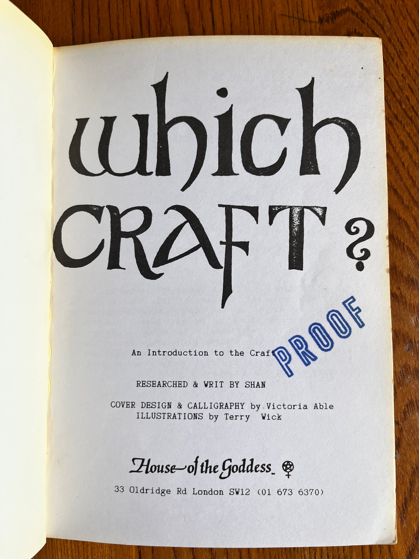 Which Craft & Circlework - Shan (RARE First Edition)