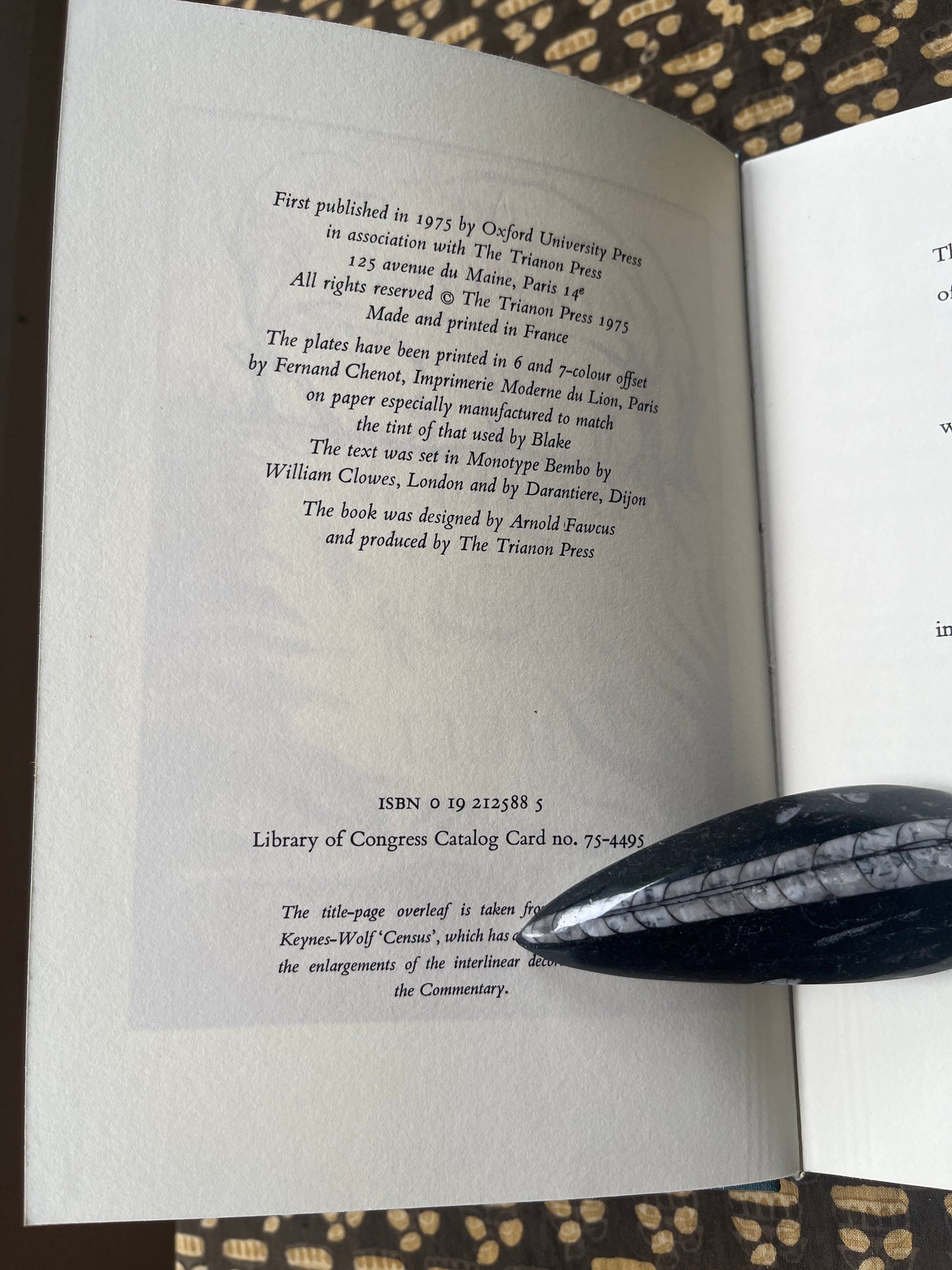 The Marriage of Heaven and Hell – William Blake (Hardback, First Ed. Thus, 1975)