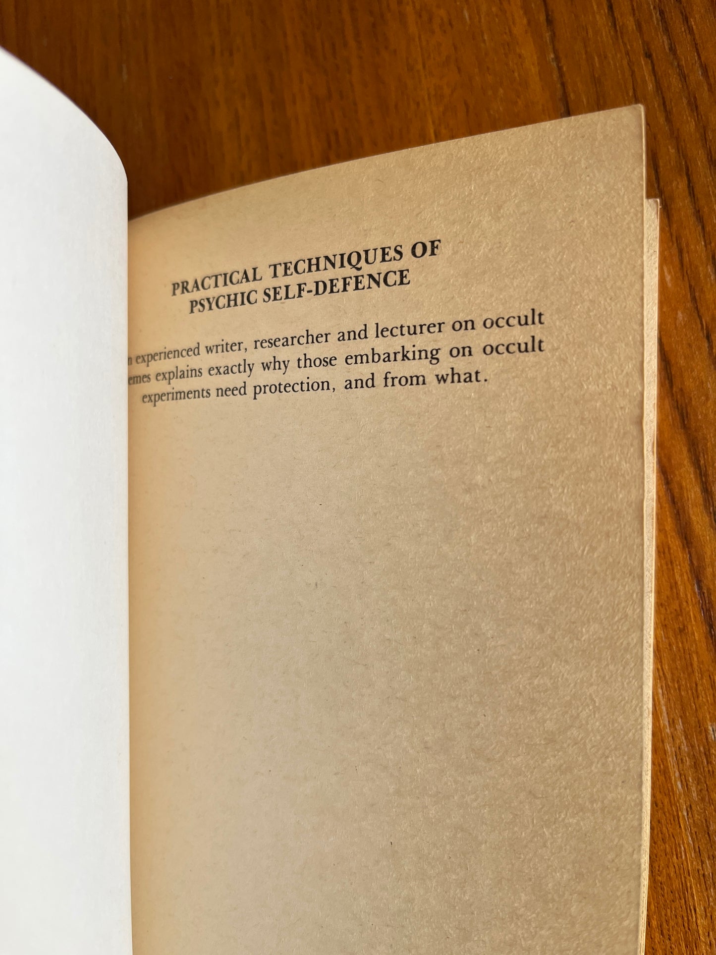Practical Techniques of Psychic Self-Defence - Murray Hope (First Edition)