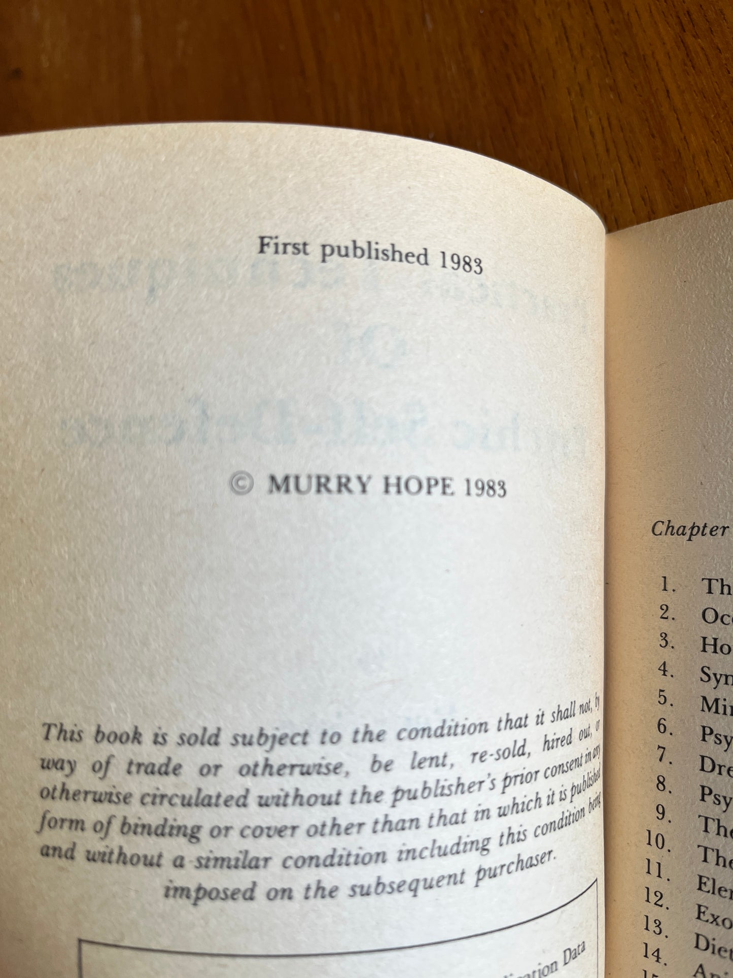 Practical Techniques of Psychic Self-Defence - Murray Hope (First Edition)