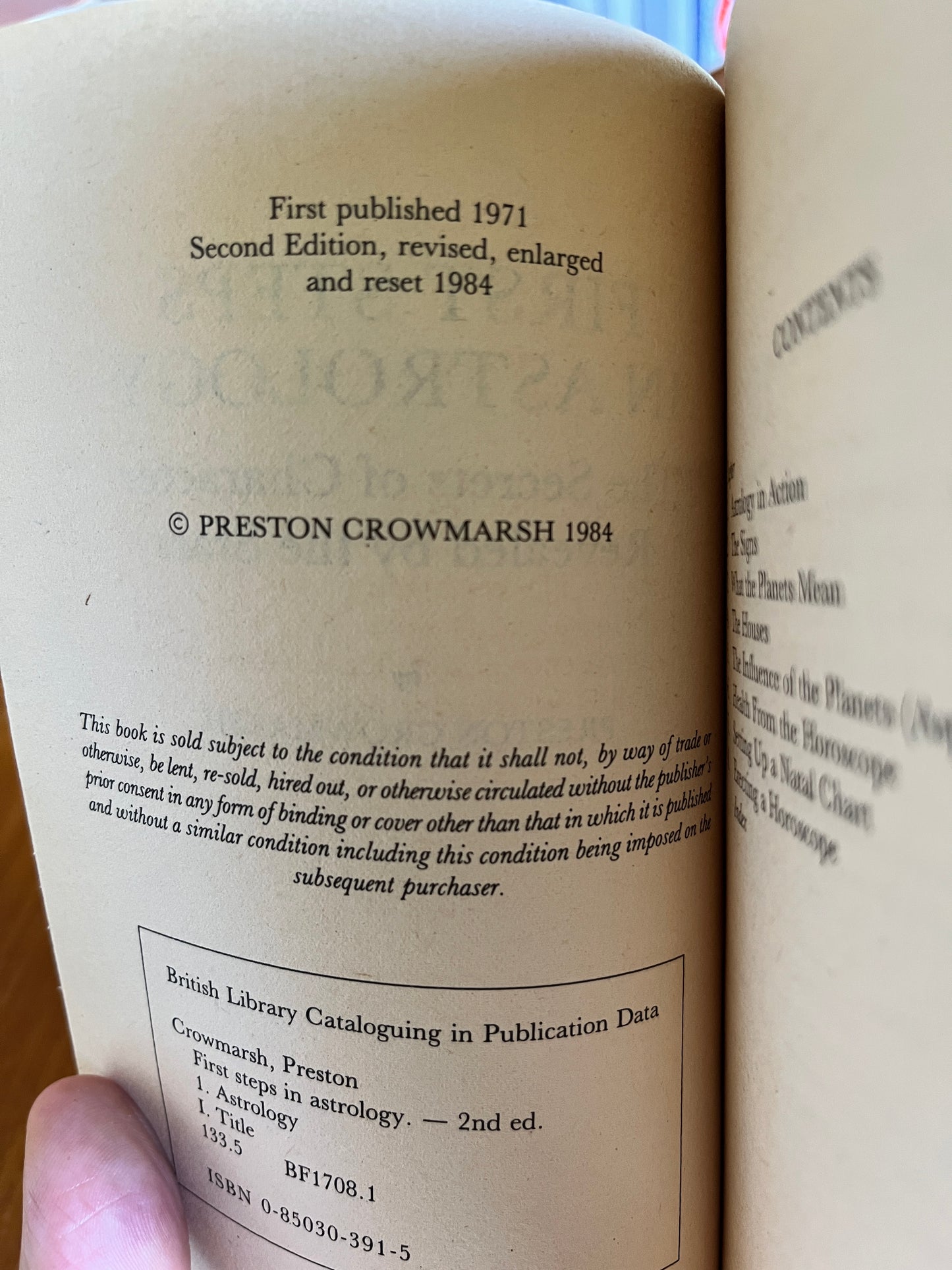 First Steps in Astrology - Preston Crowmarsh