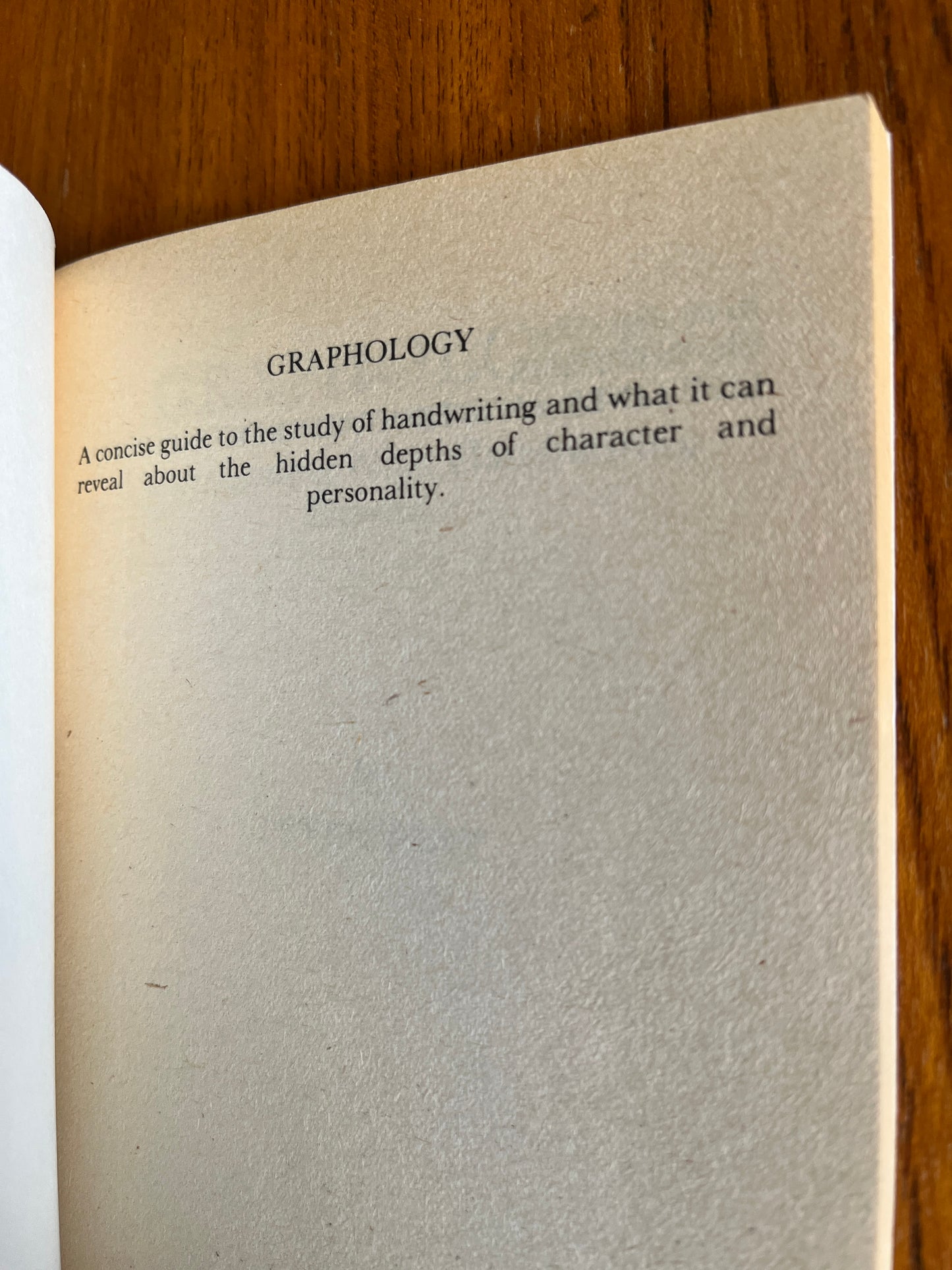 Graphology: Understanding What Handwriting Reveals - Peter West (First Edition)