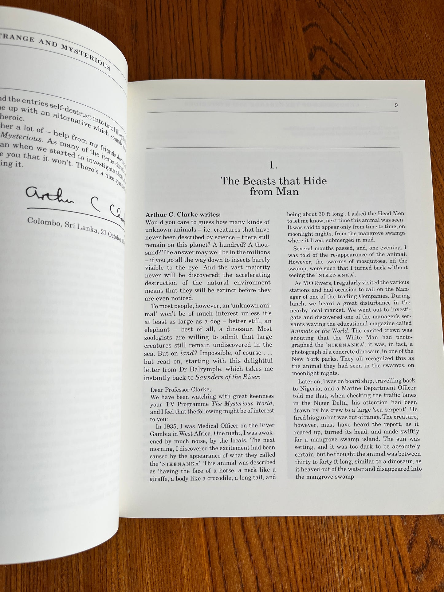 Arthur C Clarke's Chronicles of the Strange and Mysterious - John Fairley and Simon Welfare
