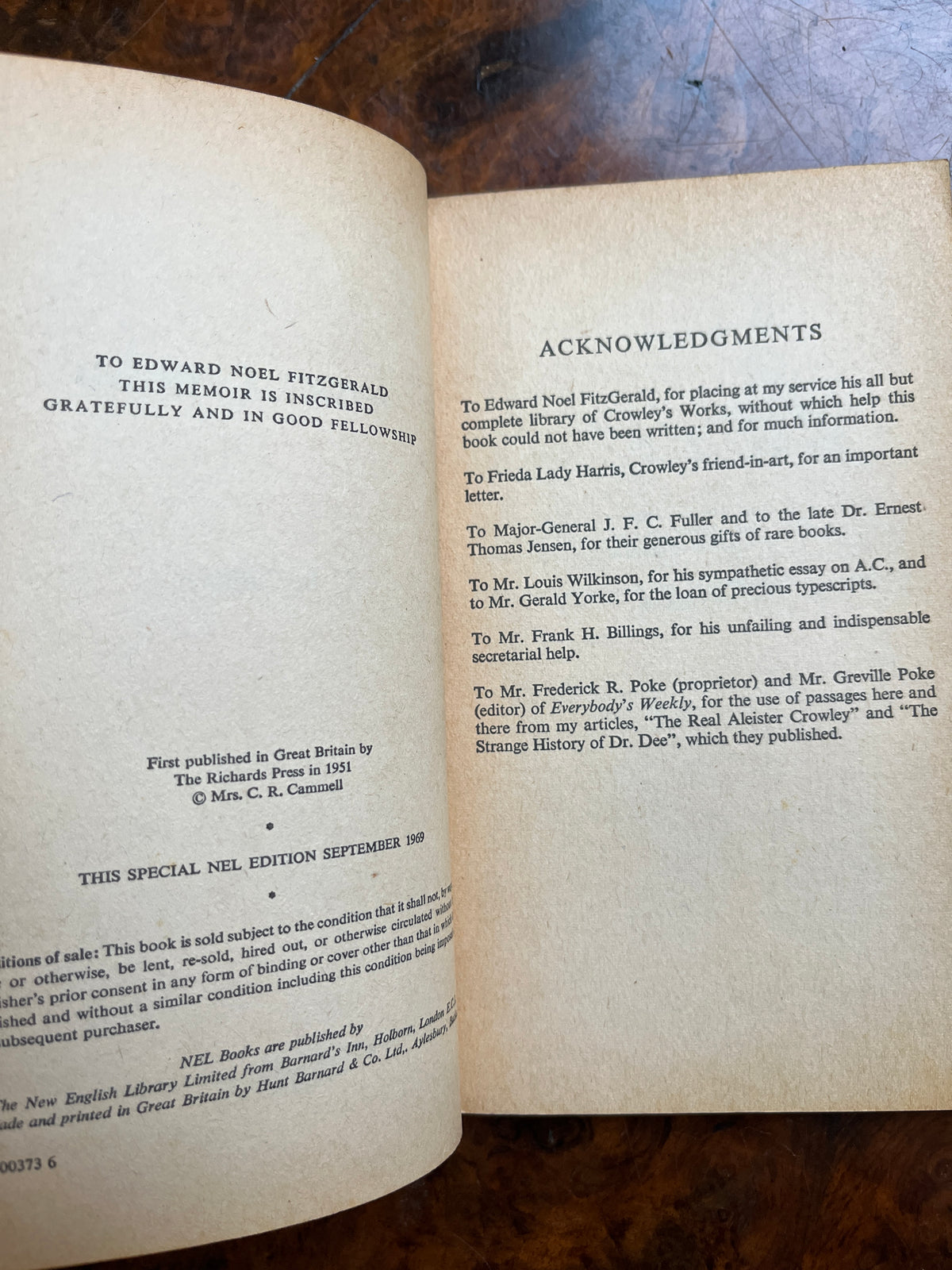 Aleister Crowley: The Black Magician - C R Cammell (First Edition thus)