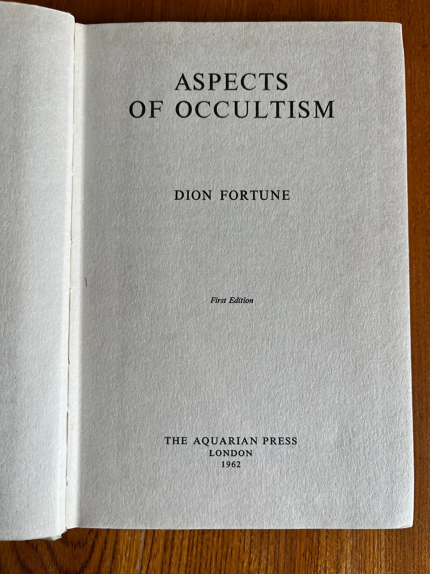 Aspects of Occultism - Dion Fortune (First Edition)